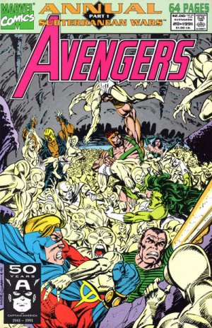 couverture, jaquette Avengers 20  - Of Moles & MutatesIssues V1 - Annuals (1967 - 1994) (Marvel) Comics