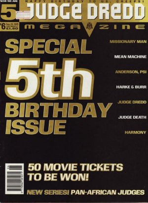 Judge Dredd - The Megazine 6 - Special 5th Birthday Issue
