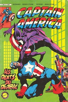 couverture, jaquette Captain America 3  - Les dents du diableKiosque (Suite) (1984 - 1985) (Arédit) Comics