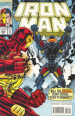couverture, jaquette Iron Man 308  - Terminal EmulationIssues V1 (1968 - 1996) (Marvel) Comics