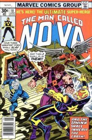 couverture, jaquette Nova 10  - Four Against The Sphinx!Issues V1 (1976 - 1979) (Marvel) Comics
