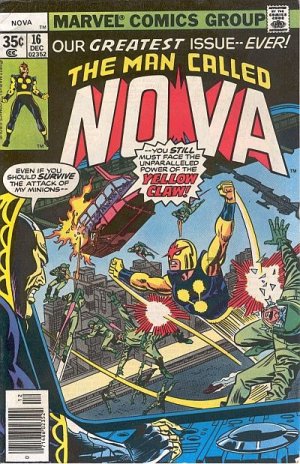 couverture, jaquette Nova 16  - Death Is...The Yellow Claw!Issues V1 (1976 - 1979) (Marvel) Comics