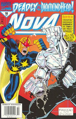 couverture, jaquette Nova 10  - Fists of Diamond, Heart of StoneIssues V2 (1994 - 1995) (Marvel) Comics