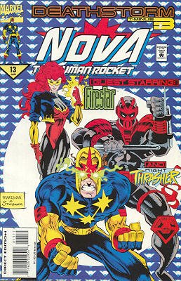 couverture, jaquette Nova 13  - Shadows AflameIssues V2 (1994 - 1995) (Marvel) Comics