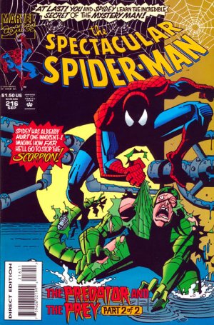 Spectacular Spider-Man 216 - The Predator and the Prey, Part 2 Of 2: Time is on No Side!