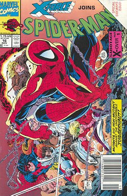 couverture, jaquette Spider-Man 16  - Sabotage Pt. 1Issues V1 (1990 - 1996) (Marvel) Comics