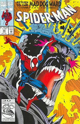 couverture, jaquette Spider-Man 30  - Return Of The Mad Dog Ward, Part Two: Brainstorm!Issues V1 (1990 - 1996) (Marvel) Comics