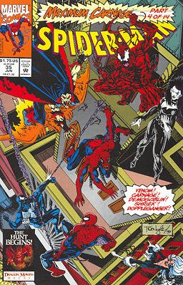 couverture, jaquette Spider-Man 35  - Maximum Carnage, Part 4 of 14: Team VenomIssues V1 (1990 - 1996) (Marvel) Comics