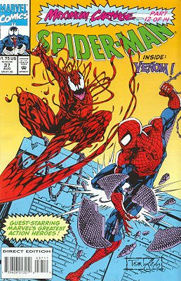 couverture, jaquette Spider-Man 37  - Maximum Carnage, Part 12 of 14: The Light!Issues V1 (1990 - 1996) (Marvel) Comics