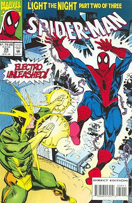 couverture, jaquette Spider-Man 39  - Light the Night!, Part TwoIssues V1 (1990 - 1996) (Marvel) Comics
