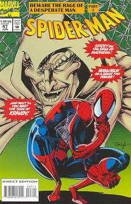 couverture, jaquette Spider-Man 47  - Beware the Rage of a Desperate Man!, Part 2: Old HabitsIssues V1 (1990 - 1996) (Marvel) Comics