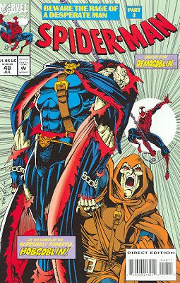 couverture, jaquette Spider-Man 48  - Beware the Rage of a Desperate Man!, Part 3: Demons of Our P...Issues V1 (1990 - 1996) (Marvel) Comics