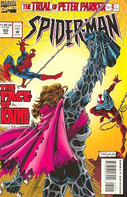 couverture, jaquette Spider-Man 60  - The Trial of Peter Parker, Part 3 of 4: The Truth is Out The...Issues V1 (1990 - 1996) (Marvel) Comics