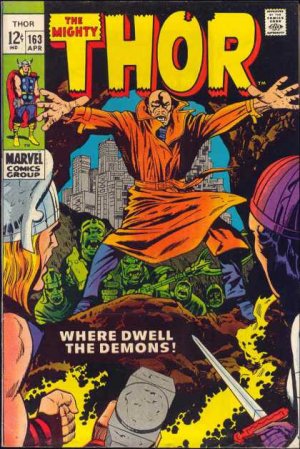 couverture, jaquette Thor 163  - Where Dwell the Demons!Issues V1 (1966 à 1996) (Marvel) Comics