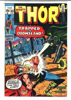 couverture, jaquette Thor 183  - Trapped in DoomslandIssues V1 (1966 à 1996) (Marvel) Comics