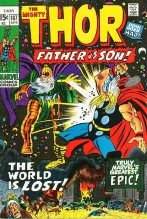 couverture, jaquette Thor 187  - The World is Lost!Issues V1 (1966 à 1996) (Marvel) Comics