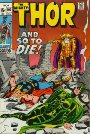 couverture, jaquette Thor 190  - -- And So, To Die!Issues V1 (1966 à 1996) (Marvel) Comics