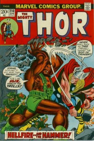couverture, jaquette Thor 210  - The Hammer and the Hellfire!Issues V1 (1966 à 1996) (Marvel) Comics