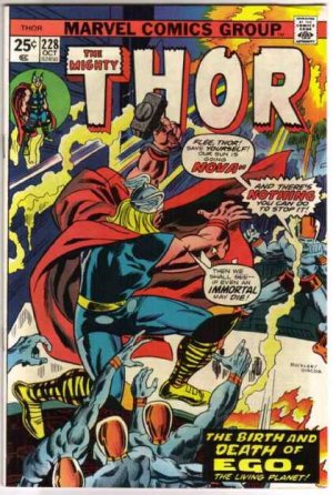couverture, jaquette Thor 228  - Ego: Beginning and End!Issues V1 (1966 à 1996) (Marvel) Comics