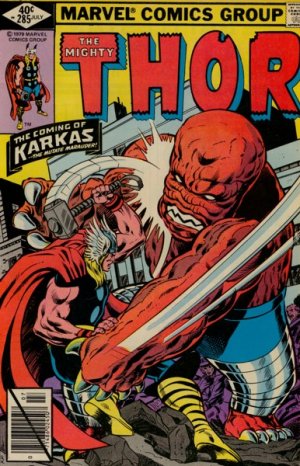 couverture, jaquette Thor 285  - Deviants and Doormen!Issues V1 (1966 à 1996) (Marvel) Comics
