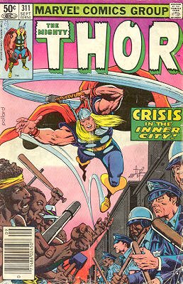 couverture, jaquette Thor 311  - Grief More Than a God mai BearIssues V1 (1966 à 1996) (Marvel) Comics