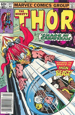 couverture, jaquette Thor 317  - Chaos at CanaveralIssues V1 (1966 à 1996) (Marvel) Comics