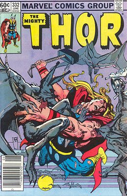 couverture, jaquette Thor 332  - Blood of a Goddess!Issues V1 (1966 à 1996) (Marvel) Comics