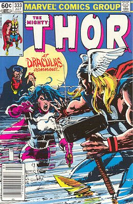 couverture, jaquette Thor 333  - ... Like a Bat Out of Heaven!Issues V1 (1966 à 1996) (Marvel) Comics
