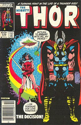 couverture, jaquette Thor 336  - Of Gods and MenIssues V1 (1966 à 1996) (Marvel) Comics