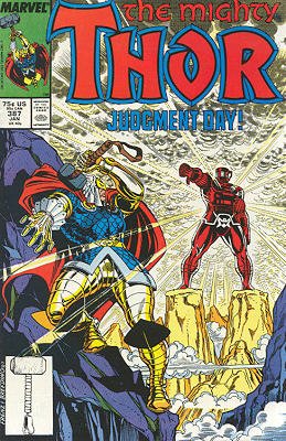 couverture, jaquette Thor 387  - Judgment Day!Issues V1 (1966 à 1996) (Marvel) Comics