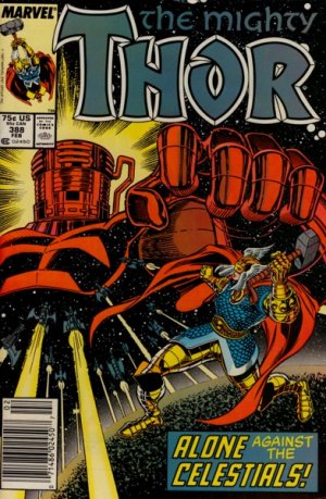 couverture, jaquette Thor 388  - Alone Against the Celestials!Issues V1 (1966 à 1996) (Marvel) Comics