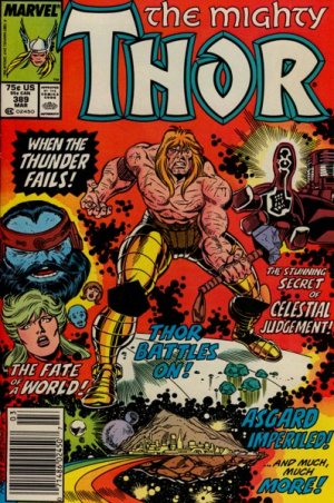 couverture, jaquette Thor 389  - When the Thunder Fails!Issues V1 (1966 à 1996) (Marvel) Comics