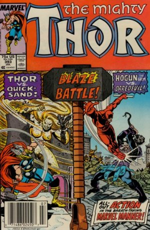 couverture, jaquette Thor 393  - The Blaze of Battle!Issues V1 (1966 à 1996) (Marvel) Comics