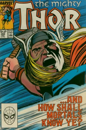 couverture, jaquette Thor 394  - ... And How Shall Mortals Know Ye?Issues V1 (1966 à 1996) (Marvel) Comics