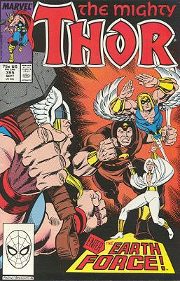 couverture, jaquette Thor 395  - Enter the Earth Force!Issues V1 (1966 à 1996) (Marvel) Comics