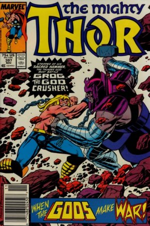 couverture, jaquette Thor 397  - When the Gods Make WarIssues V1 (1966 à 1996) (Marvel) Comics
