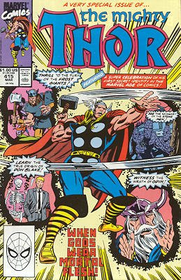 couverture, jaquette Thor 415  - When Gods Wear Mortal Flesh!Issues V1 (1966 à 1996) (Marvel) Comics