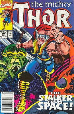 couverture, jaquette Thor 417  - Only Death Can Save Thee!Issues V1 (1966 à 1996) (Marvel) Comics