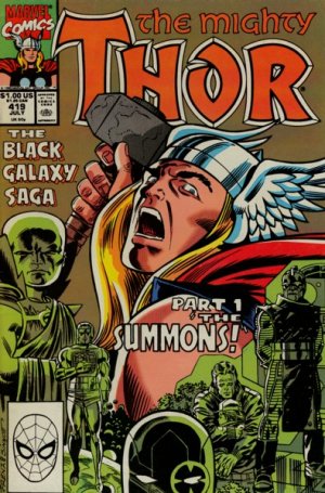 couverture, jaquette Thor 419  - The SummonsIssues V1 (1966 à 1996) (Marvel) Comics