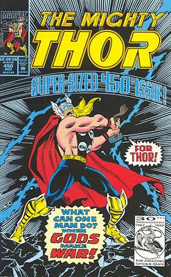 couverture, jaquette Thor 450  - When Gods Make War!Issues V1 (1966 à 1996) (Marvel) Comics