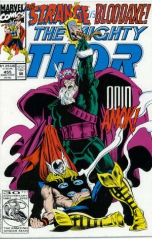 couverture, jaquette Thor 455  - Odin Unleashed--!Issues V1 (1966 à 1996) (Marvel) Comics