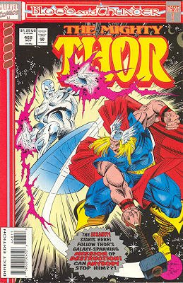couverture, jaquette Thor 468  - Distant ThunderIssues V1 (1966 à 1996) (Marvel) Comics