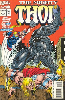couverture, jaquette Thor 477  - Three Who Ride the Thunder!Issues V1 (1966 à 1996) (Marvel) Comics