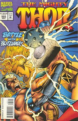 couverture, jaquette Thor 480  - Blitzkrieg in the BalkansIssues V1 (1966 à 1996) (Marvel) Comics