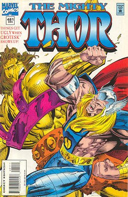 couverture, jaquette Thor 481  - The Living Stone, I Presume?Issues V1 (1966 à 1996) (Marvel) Comics
