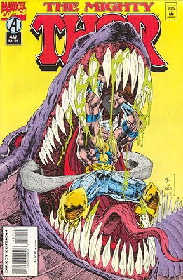 couverture, jaquette Thor 487  - Hel on Earth!Issues V1 (1966 à 1996) (Marvel) Comics