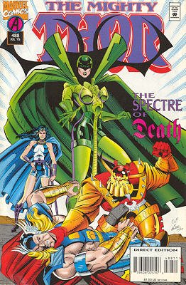 couverture, jaquette Thor 488  - To Hela and Back!Issues V1 (1966 à 1996) (Marvel) Comics