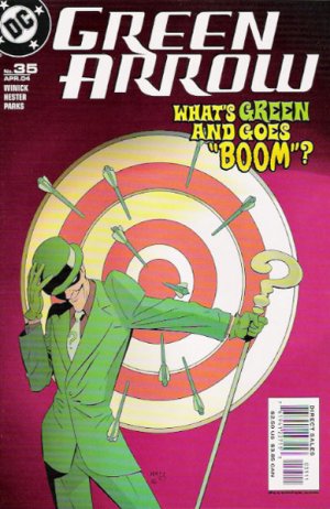 couverture, jaquette Green Arrow 35  - City Walls, Part 2: What's Green and Yellow and Red All Over...Issues V3 (2001 - 2007) (DC Comics) Comics