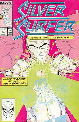 couverture, jaquette Silver Surfer 21  - You Say You Want ObliterationIssues V3 (1987 - 1998) (Marvel) Comics