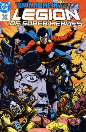 couverture, jaquette La Légion des Super-Héros 23  - Back Home In Hell!Issues V3 (1984 - 1989) (DC Comics) Comics